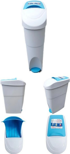 Net Professional Plastic Coș de gunoi Deșeuri cu Fotocelulă 17lt Albț
