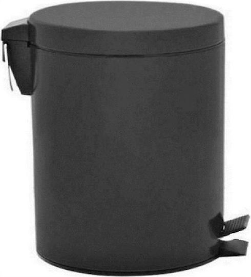 Delta Cleaning Metallic Waste Bin 30lt with Pedal Black