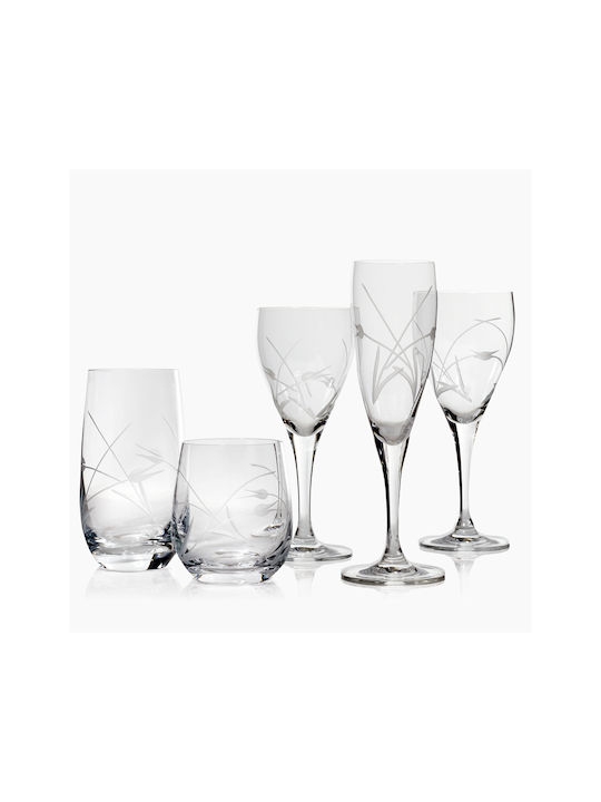 Rona 6629 Tulip Set of Glasses for White and Red Wine made of Crystal Stemmed 360ml 6pcs