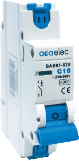Aca Automatischer Schutzschalter 10A Einpolig AC DY02060306