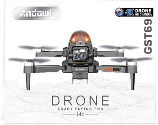 Andowl FDGST69 Drone με 4K Κάμερα σε Μαύρο Χρώμα