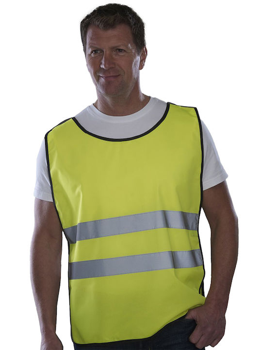 Yoko HVJ269 Men's Safety Vest with Reflective Film Yellow