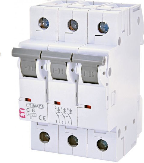 ETI Automatic Circuit Breaker 40A Triple-pole AC 2145520