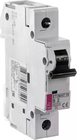 ETI Automatischer Schutzschalter 2A Einpolig AC/DC 002121710