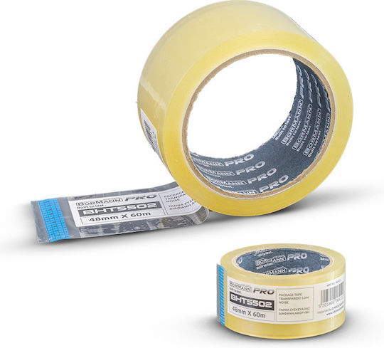 Bormann Packaging Tape BHT5502 Silent 48mm x 60m Transparent