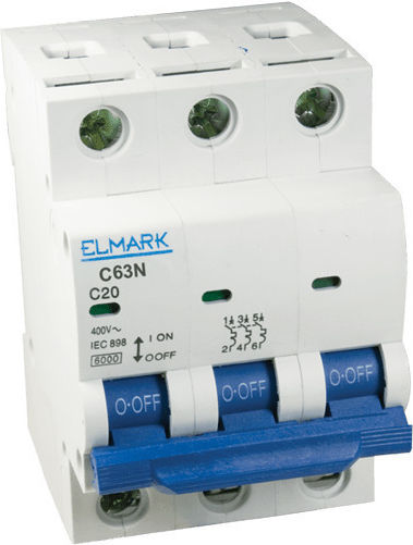 Elmark Automatic Circuit Breaker 4A Triple-pole AC 41304