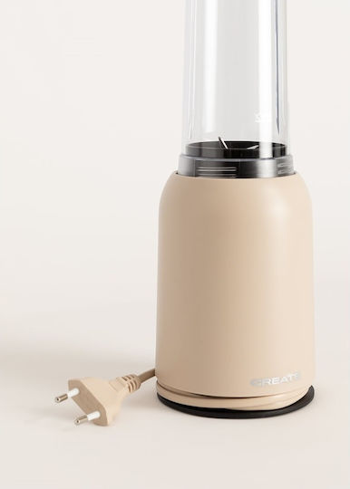 Create Moi Studio Μπλέντερ με Πλαστική Κανάτα 400 ml Μπεζ