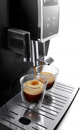 De'Longhi Dinamica Plus Αυτόματη Μηχανή Espresso 1450W Πίεσης 15bar με Μύλο Άλεσης Μαύρη ECAM382.70.B