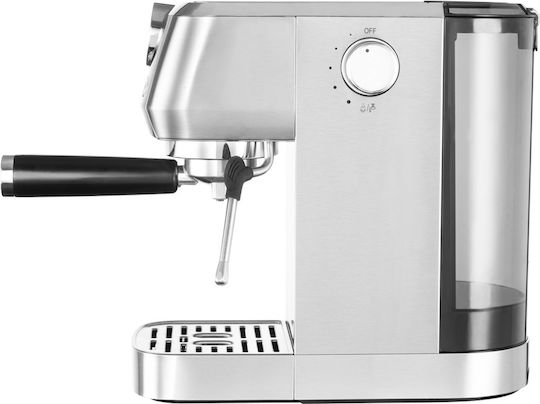 Gastroback Μηχανή Espresso 1350W Πίεσης 15bar Ασημί