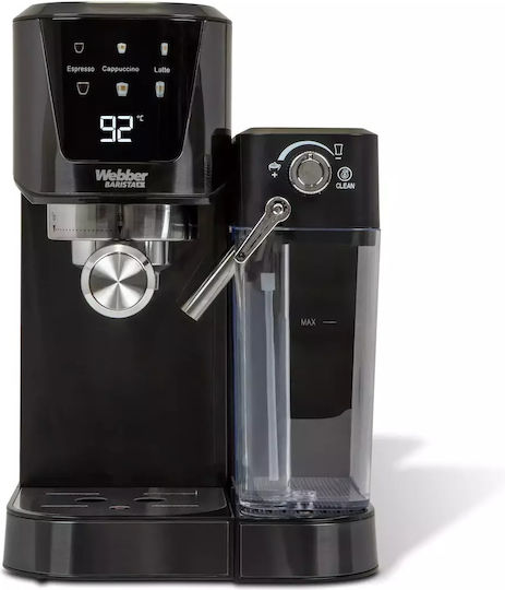 Webber Automat de Espresso 1350W Presiune 20bar pentru Cappuccino Neagră