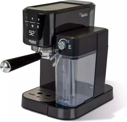 Webber Automat de Espresso 1350W Presiune 20bar pentru Cappuccino Neagră