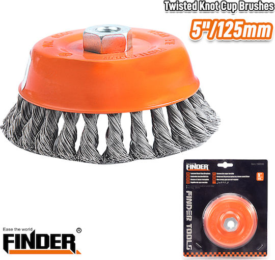 Finder 196598 Wire Brush Bell with Bristles 127mm