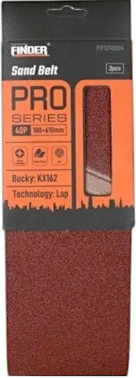 Finder Sanding Belt 100x610mm Set 3pcs