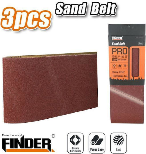 Finder Sanding Belt 100x610mm Set 3pcs