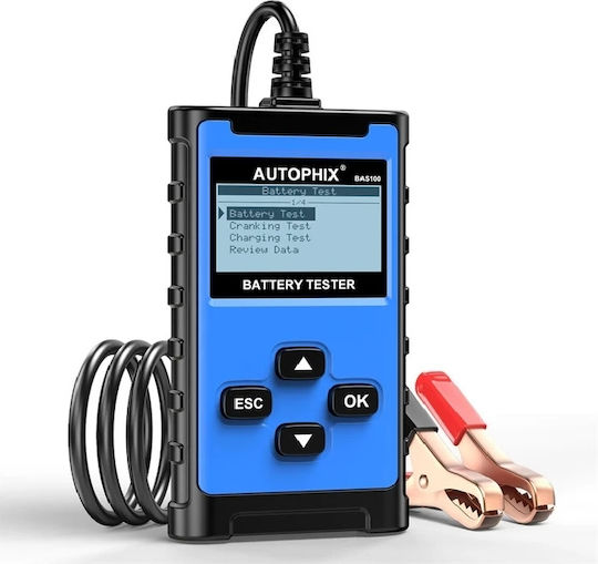 Autophix Bas100 Auto Tester Battery Tester 12v 100-2000 Cca Blue