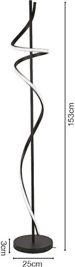 Inlight LED Floor Lamp H53xW10cm. Black