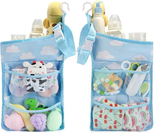Bett Organizer Tecos Windeln Zubehör Weitere Essentials Babypflege 43x28x20cm Hängeoption Bett Blau