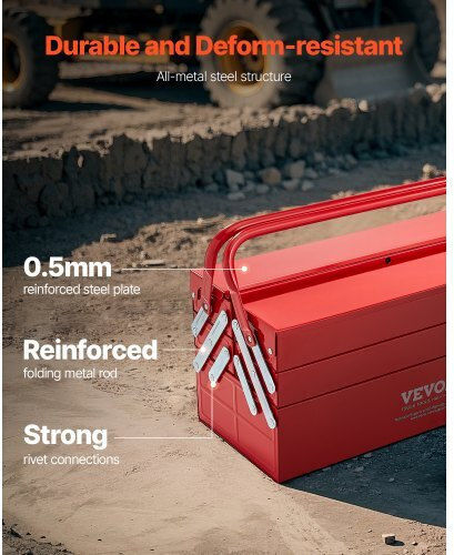 Vevor Handwerkzeugkasten Metallisch