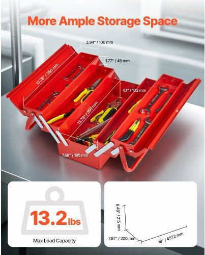 Vevor Handwerkzeugkasten Metallisch
