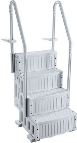 Vevor Σκάλα Πισίνας 87.4x80.8x198.5εκ. Γκρι