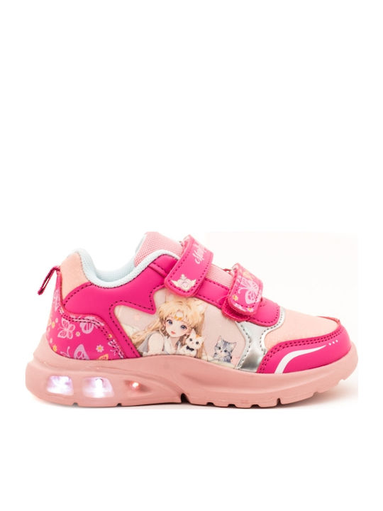 Παιδικά Sneakers με Σκρατς Ροζ