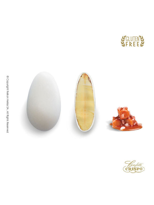 Relkon Sweet Glamour Almond Sugared Almonds in Standard Shape with Caramel Flavor White 400g