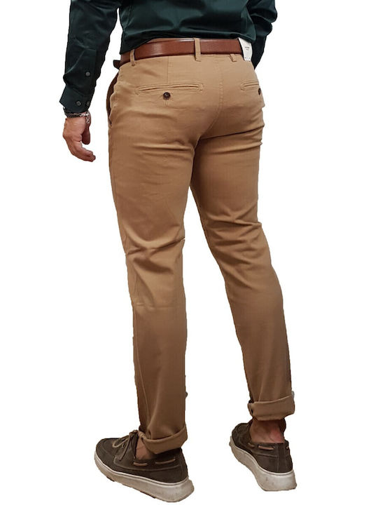 Marco Trousers Chino in Slim Fit Kelp-beige