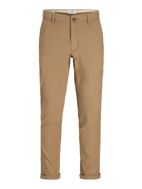 Marco Trousers Chino in Slim Fit Kelp-beige