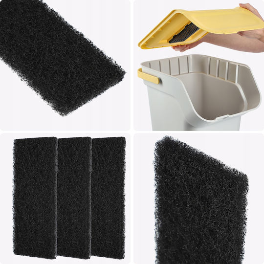 Kadax 3x Filtru de Carbon Universal pentru Coș de Gunoi Absorbant de Mirosuri