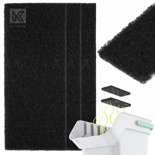 Kadax 3x Filtru de Carbon Universal pentru Coș de Gunoi Absorbant de Mirosuri