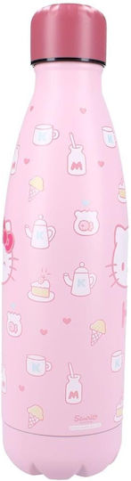 Vadobag Παιδικό Παγούρι Hello Kitty Ανοξείδωτο Ροζ 700ml