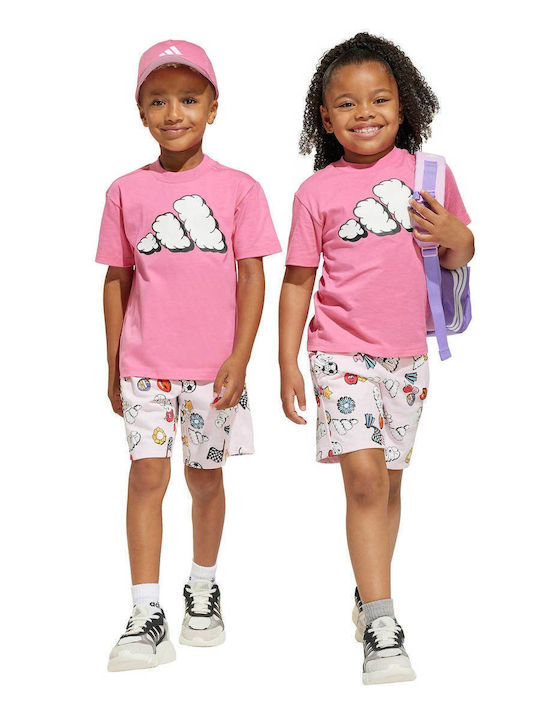 Παιδικό Σετ με Σορτς Καλοκαιρινό 2τμχ Pink Essentials