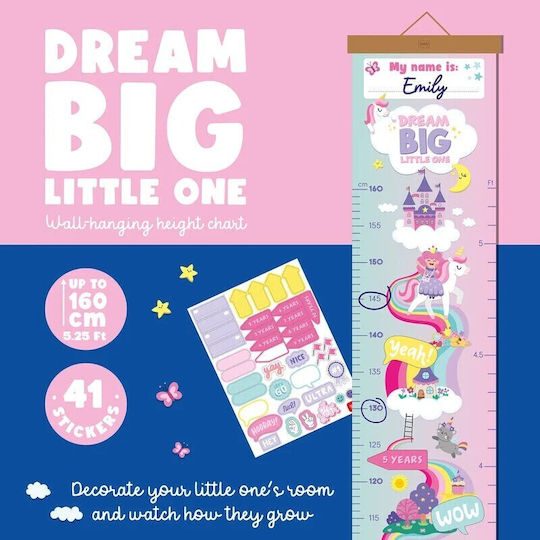 Legami Milano Kids Growth Height Chart Wall Sticker Multicolour