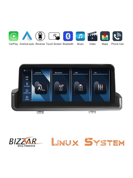 Bizzar Car Audio System for BMW Series 3 / E90 2006 – 2011 (Bluetooth/USB/AUX/WiFi/GPS/Apple CarPlay/Android Auto) with 10.25" Touch Screen