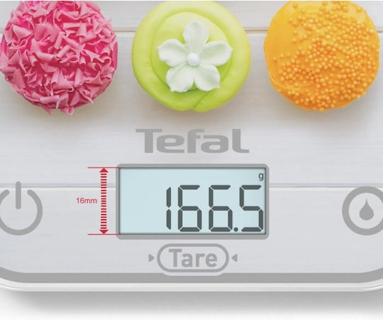 Tefal Optiss Bc50d4v0 Ζυγαριά Κουζίνας 5 Kg Λειτουργία Χώρας Λειτουργία Υγρών Γάντζος Ανάρτησης