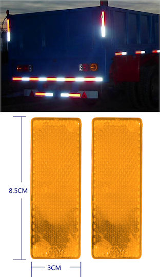 Maxeed Auto-Reflektoren Orange 85*30mm 2 Stück 35018