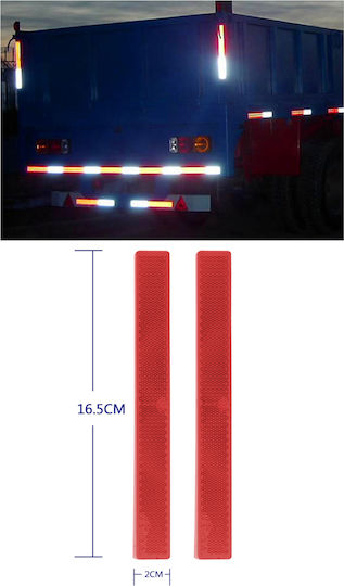 Maxeed Auto-Reflektoren Rot 165*20mm 2 Stück 35008