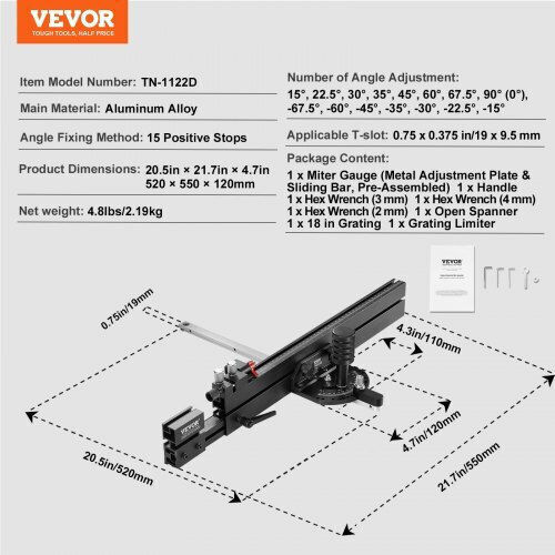 Vevor TJXQGDKS6060EZ0GRV0 Guide Power Tools