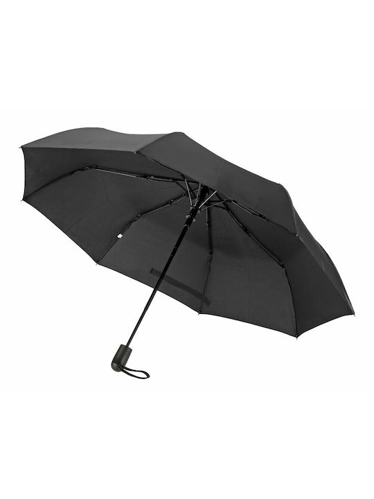 Lampa Compact Midi Антиветрена Автоматична Чадър за Дъжд Компактен Черен