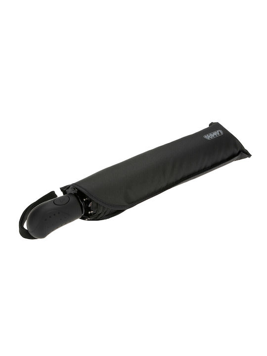 Lampa Compact Midi Антиветрена Автоматична Чадър за Дъжд Компактен Черен