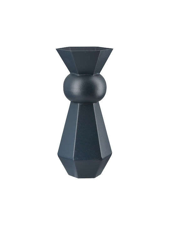 ArteLibre Decorative Vase Metallo Blue 10x10x24cm
