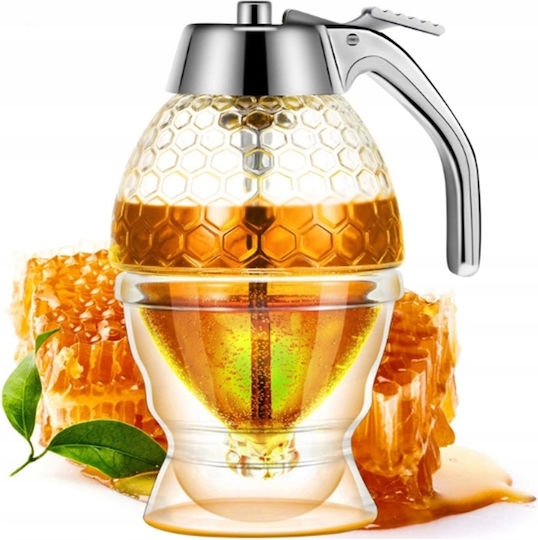 Dispenser de Sirop de Miere 240ml 15cm Convenabil pentru Vafe