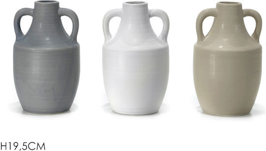General Trade Keramik Vase Grau