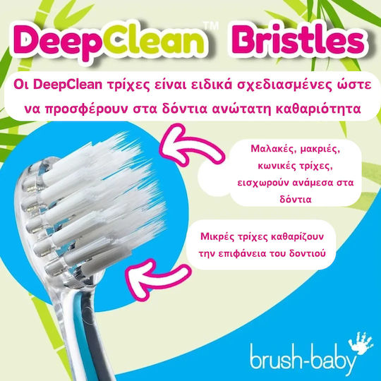 Brush Baby Wildones Children's Electric Toothbrush with Chronograph for 0m+ Tiger with Replacement Heads
