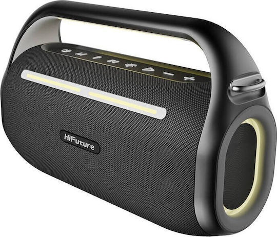 HiFuture Караоке Система с Безжични Микрофони и Светлинни Ефекти Music Box 100 Черен