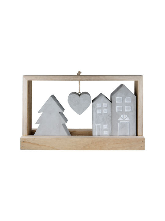 ArteLibre Decorative Home Casa made of Concrete 25.5x5x15cm 1pcs