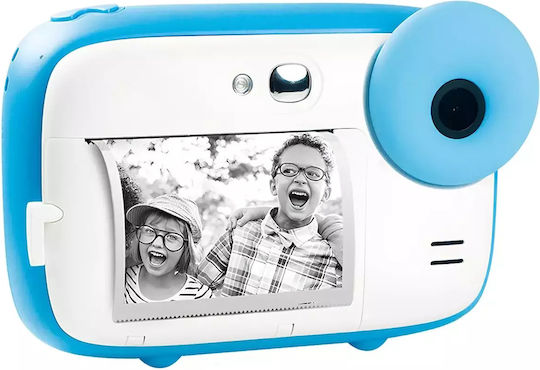 AgfaPhoto Realikids Kinderkamera 10MP mit Thermodruck Blau