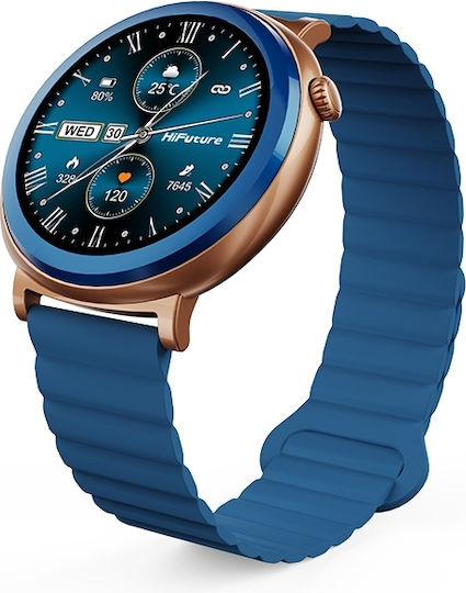 HiFuture Aurora Smartwatch with Heart Rate Monitor (Blue)