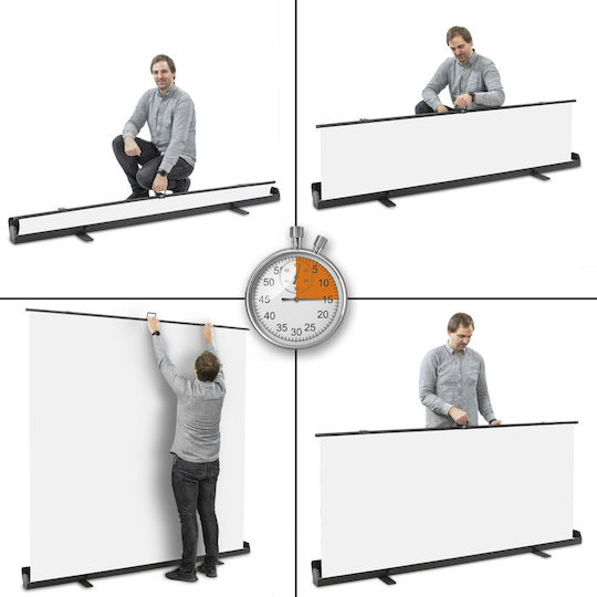 Walimex Roll-up Панел Фотографско Фон Текстилен 210x220см Бял