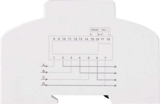 Three-Phase Energy Meter Sinotimer DIN Rs485 Kwh Power Consumption Current Voltmeter Modbus Rtu Monitor 380V 400V